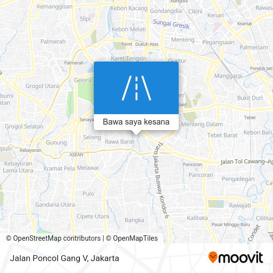 Peta Jalan Poncol Gang V