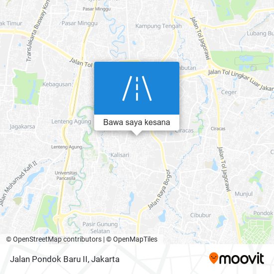 Peta Jalan Pondok Baru II