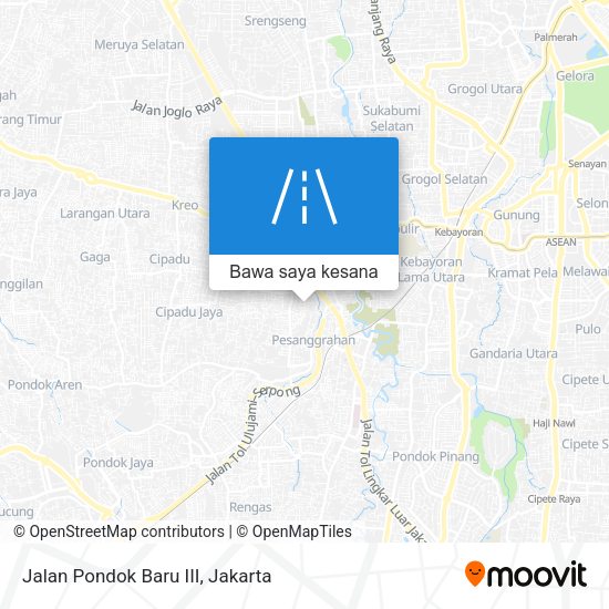 Peta Jalan Pondok Baru III