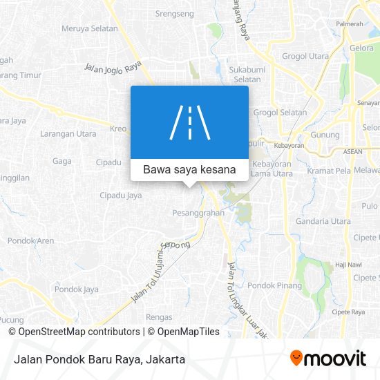 Peta Jalan Pondok Baru Raya