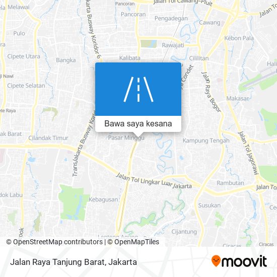 Peta Jalan Raya Tanjung Barat