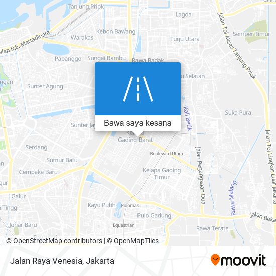 Peta Jalan Raya Venesia