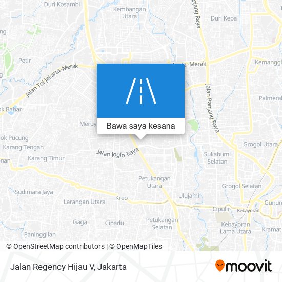 Peta Jalan Regency Hijau V