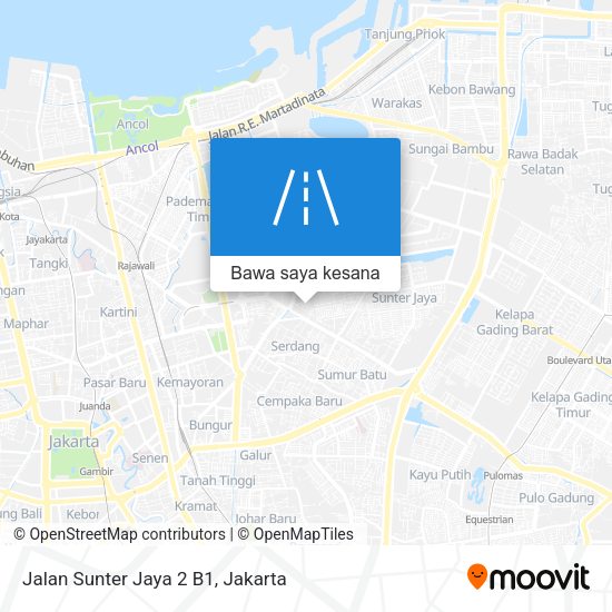 Peta Jalan Sunter Jaya 2 B1