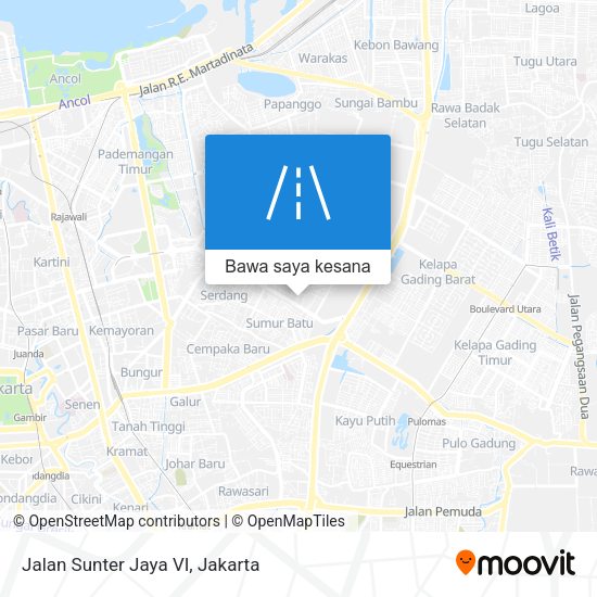 Peta Jalan Sunter Jaya VI
