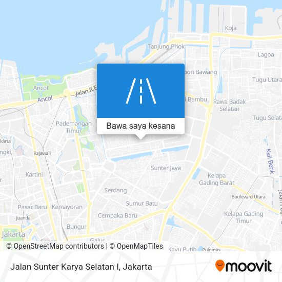 Peta Jalan Sunter Karya Selatan I