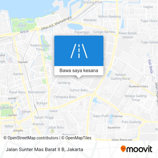 Peta Jalan Sunter Mas Barat II B