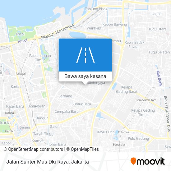 Peta Jalan Sunter Mas Dki Raya