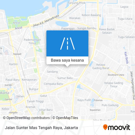 Peta Jalan Sunter Mas Tengah Raya