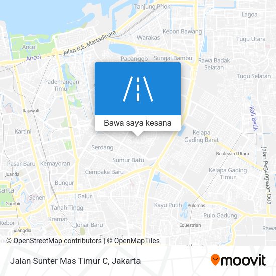 Peta Jalan Sunter Mas Timur C