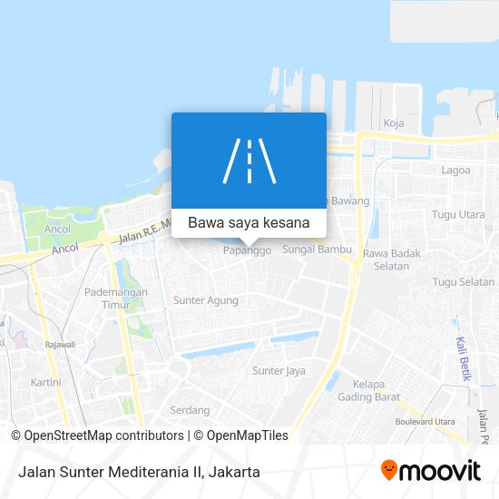 Peta Jalan Sunter Mediterania II