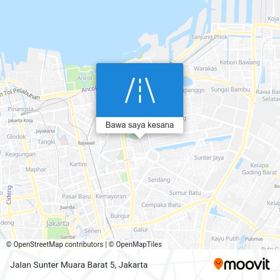 Peta Jalan Sunter Muara Barat 5
