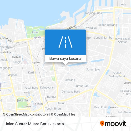 Peta Jalan Sunter Muara Baru