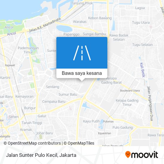 Peta Jalan Sunter Pulo Kecil