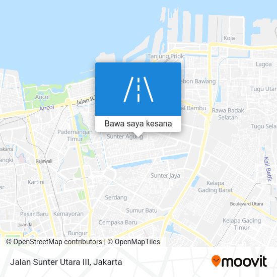 Peta Jalan Sunter Utara III