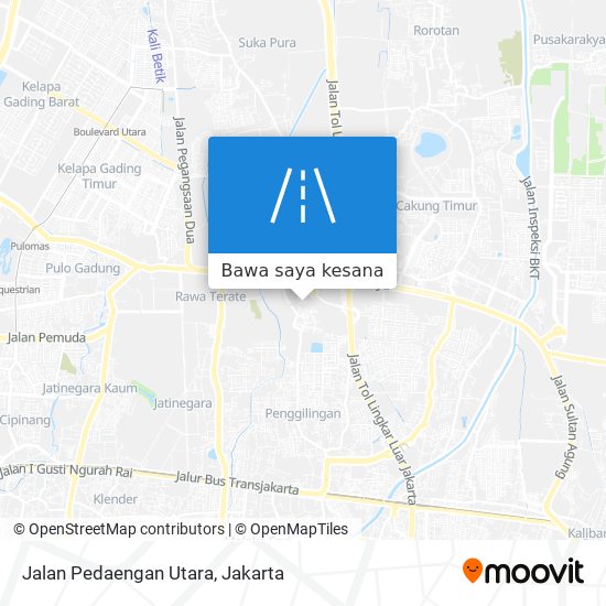 Peta Jalan Pedaengan Utara