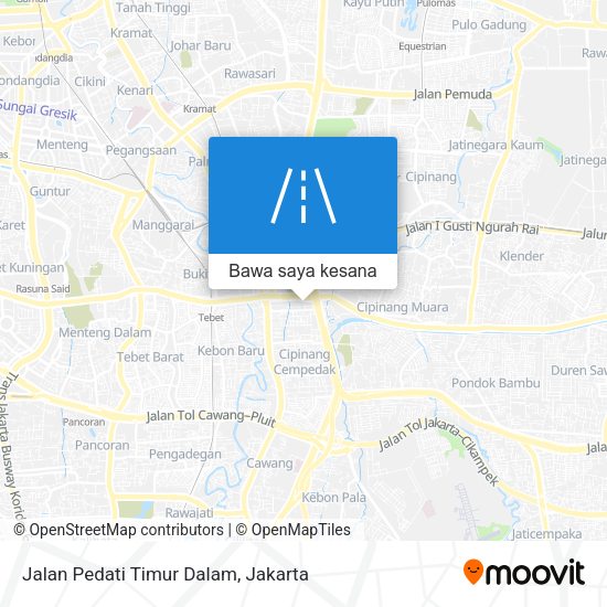 Peta Jalan Pedati Timur Dalam