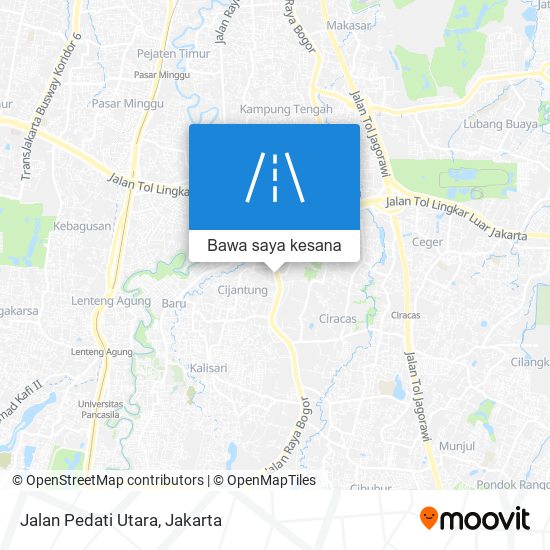 Peta Jalan Pedati Utara