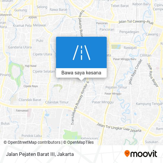 Peta Jalan Pejaten Barat III