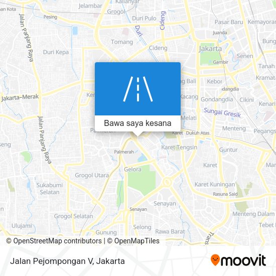 Peta Jalan Pejompongan V