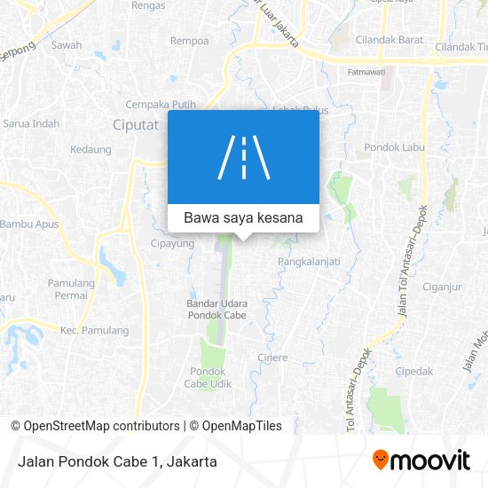 Peta Jalan Pondok Cabe 1