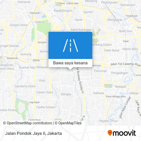 Peta Jalan Pondok Jaya II