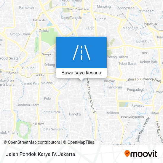 Peta Jalan Pondok Karya IV
