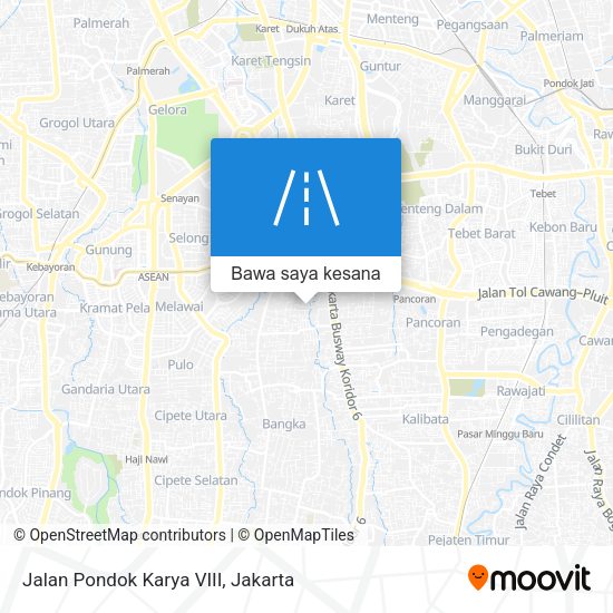 Peta Jalan Pondok Karya VIII
