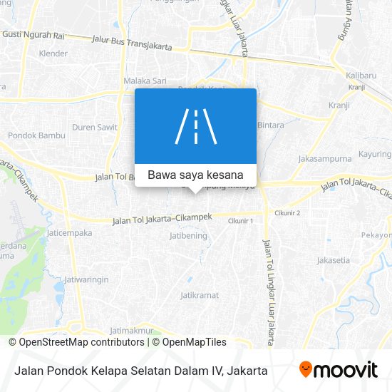 Peta Jalan Pondok Kelapa Selatan Dalam IV