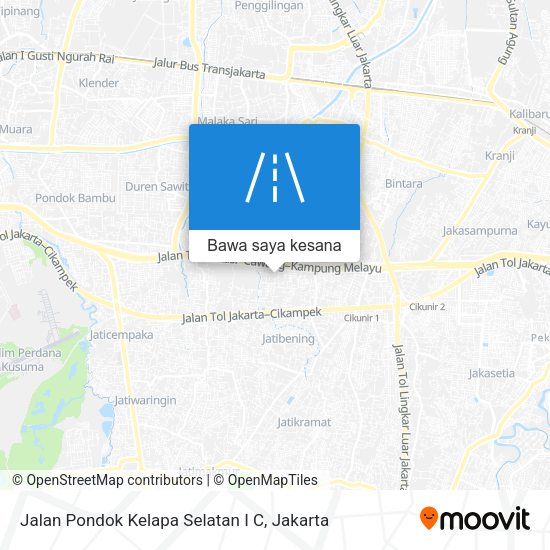 Peta Jalan Pondok Kelapa Selatan I C