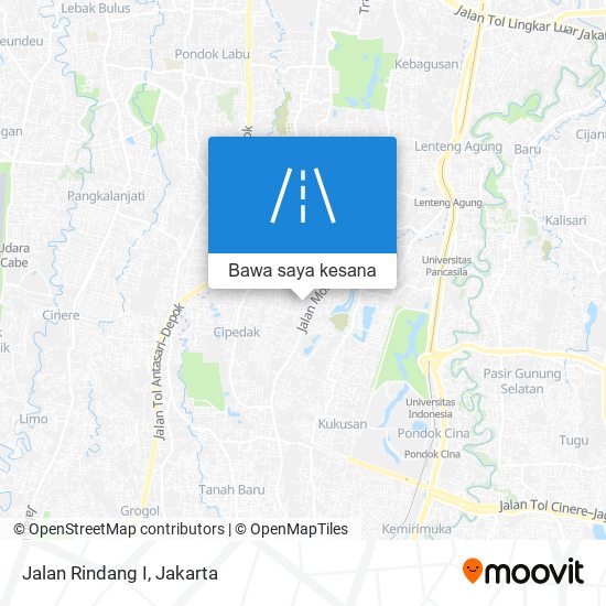 Peta Jalan Rindang I