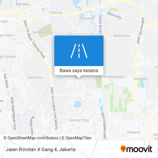 Peta Jalan Rorotan X Gang 4