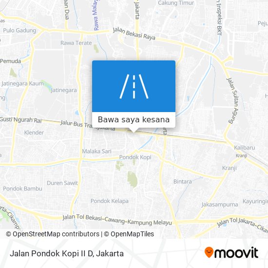 Peta Jalan Pondok Kopi II D