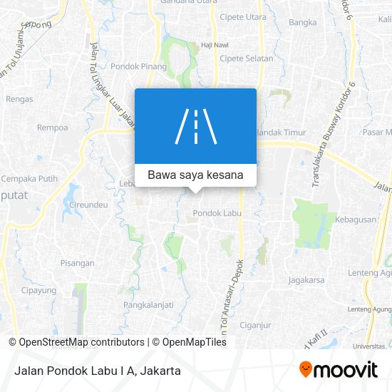 Peta Jalan Pondok Labu I A