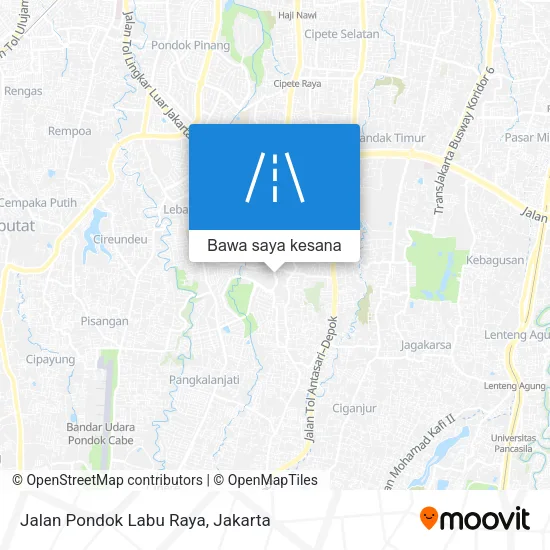Peta Jalan Pondok Labu Raya