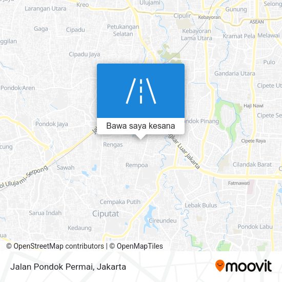 Peta Jalan Pondok Permai