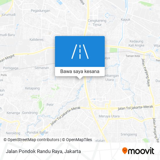 Peta Jalan Pondok Randu Raya