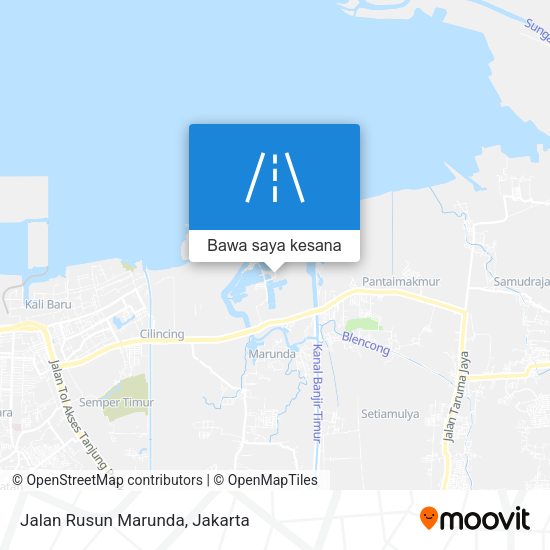 Peta Jalan Rusun Marunda