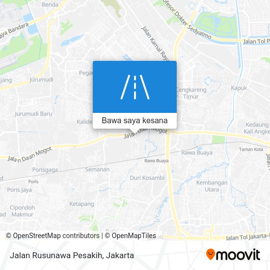 Peta Jalan Rusunawa Pesakih