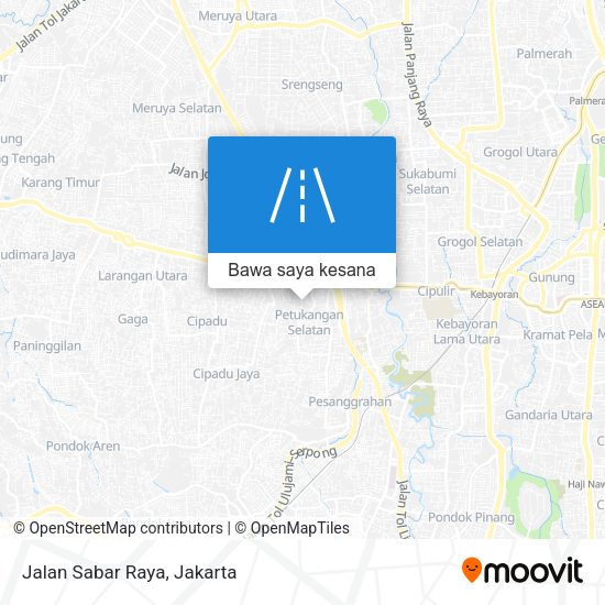 Peta Jalan Sabar Raya