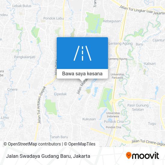 Peta Jalan Swadaya Gudang Baru