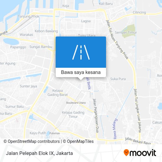 Peta Jalan Pelepah Elok IX