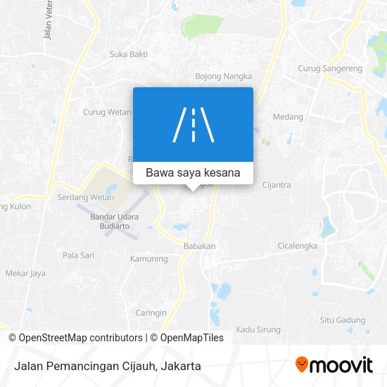 Peta Jalan Pemancingan Cijauh