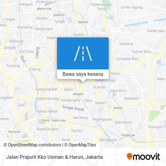 Peta Jalan Prajurit Kko Usman & Harun