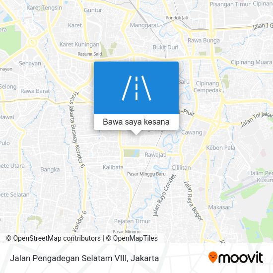 Peta Jalan Pengadegan Selatam VIII