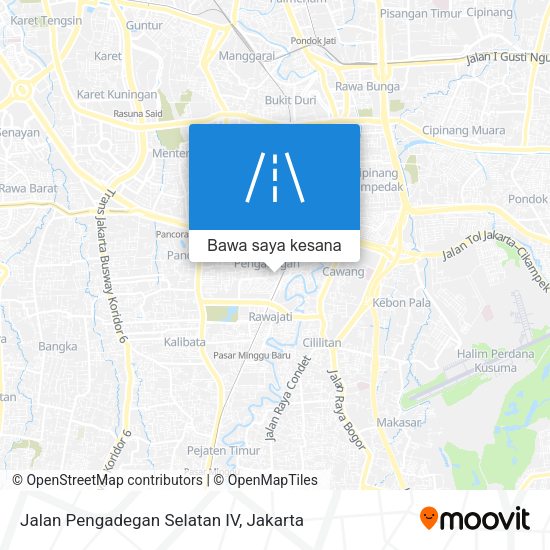 Peta Jalan Pengadegan Selatan IV