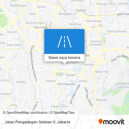Peta Jalan Pengadegan Selatan V
