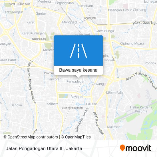 Peta Jalan Pengadegan Utara III