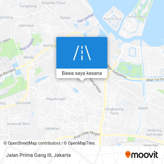 Peta Jalan Prima Gang III