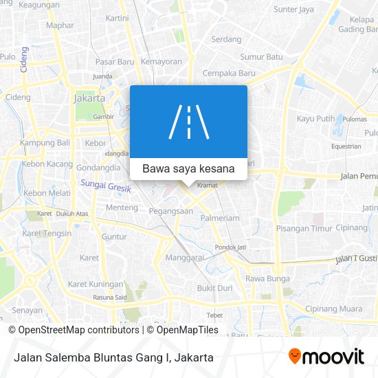 Peta Jalan Salemba Bluntas Gang I